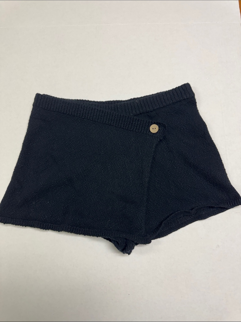 Free People Beach Knit Skort Women's Black Size Medium